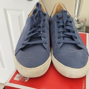 Womens Vaso Skechers Blue Suede Sneakers 8.5